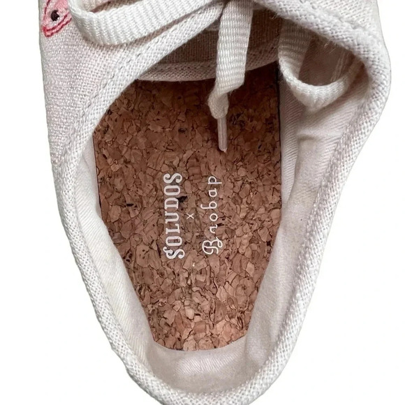 Anthropologie Soludos x Baobap‎ Embroidered Porto Sneakers Size 10 Platform - Picture 6 of 9